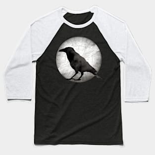 Crow - Crow And Lace Moon - Crow Raven Moon Baseball T-Shirt